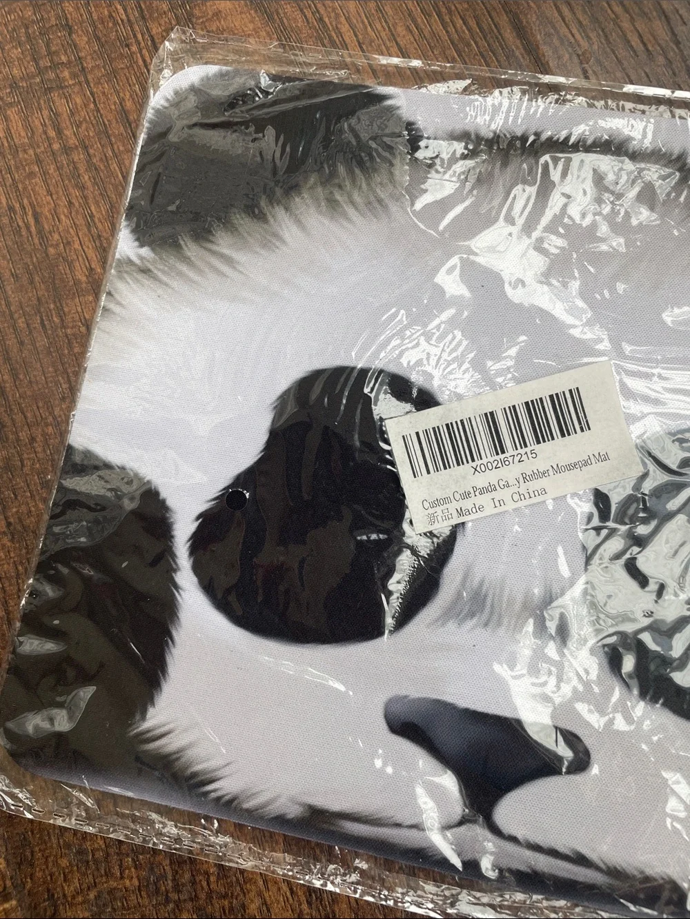 Panda Print Mouse Pad